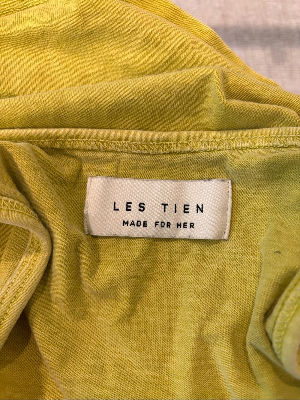 Les Tien Kerry Crop Tank & wrap skirt set in electric dijon color size XS - Picture 13 of 15